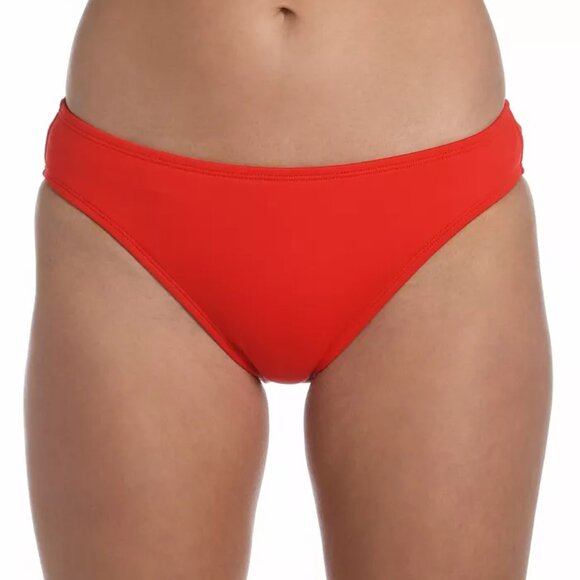 NWoT La Blanca Women's Classic Bikini Bottoms Red Sizes 10-16 $60 10HL136 - Picture 1 of 1